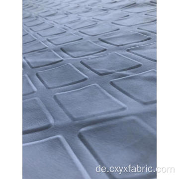check 3d emboss polyester microfiber fabric